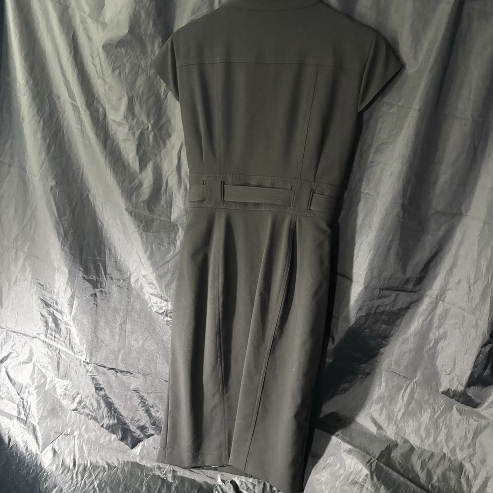 Calvin Klein Little Black Corpcore Semi Formal Elegant Sleeveless Dress Size 10 - Picture 2 of 9